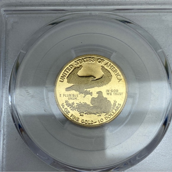 2010-WPCGS PR69 DCAM $10 Gold Eagle Reagan Legacy Series 1/4oz Gold Coin - Picture 3 of 13